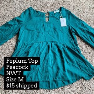 Grace and Lace Peplum Top